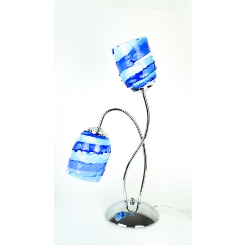 Made Murano Glass 글라스 Lamp 블루 Sbruffo fro. 16876