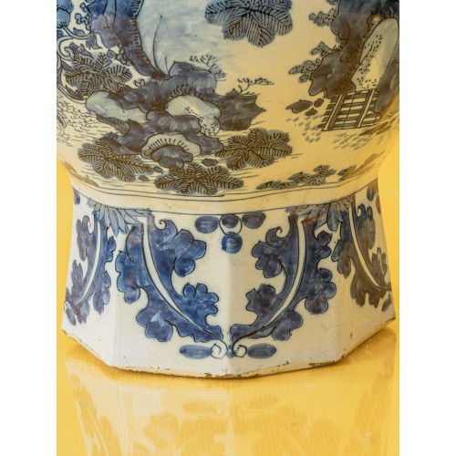 The Greek A Delft 라지 테이블 Lamp in 블루 and 화이트 fro. Delftware 15982