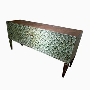 Pabillon Spanish Iron Chest of Drawers with 그린 Toned Decoration fro. 14638