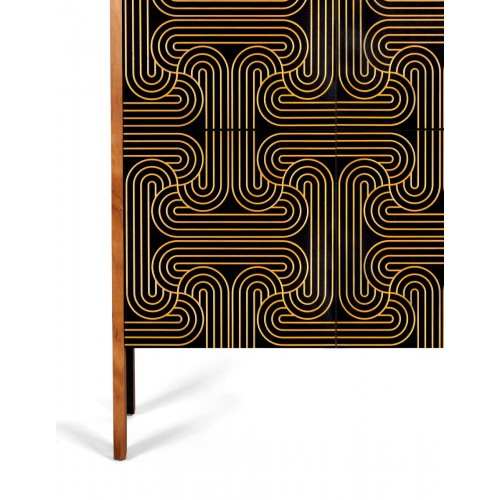 Coucou Manou / Nell Beale 골드 Four Door Loop Cabinet by 14564