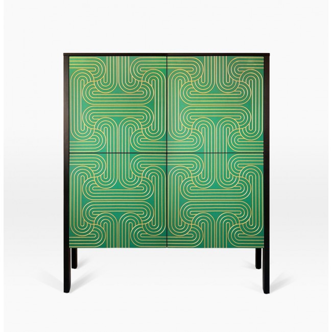 Coucou Manou / Nell Beale Emerald Loop Four Door Cabinet by Coucoumanou 14450