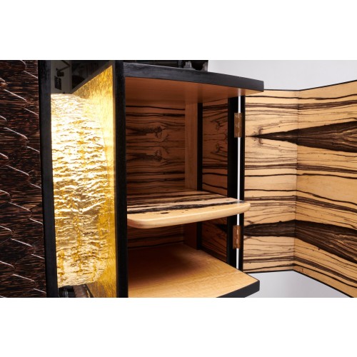 D.DRIANI PALMEBOR Cabinet in Ebony and 블랙 Palm Tree by 14184