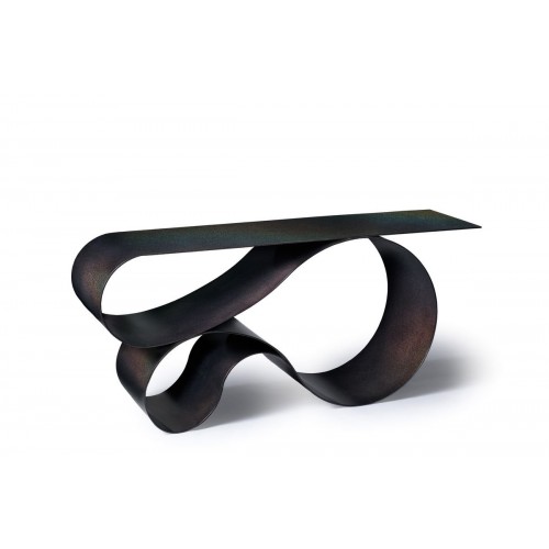 Neal Aronowitz Whorl 콘솔 in 블랙 Iridescent Powder Coated 알루미늄 by 13930