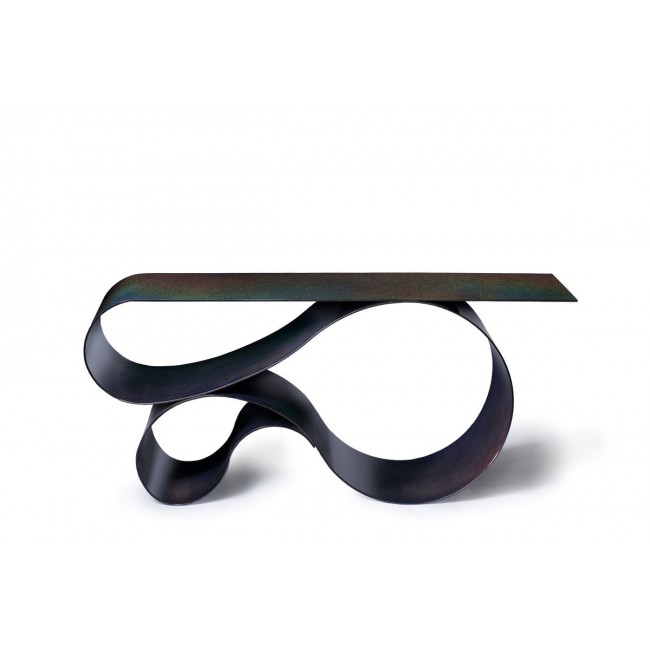 Neal Aronowitz Whorl 콘솔 in 블랙 Iridescent Powder Coated 알루미늄 by 13930