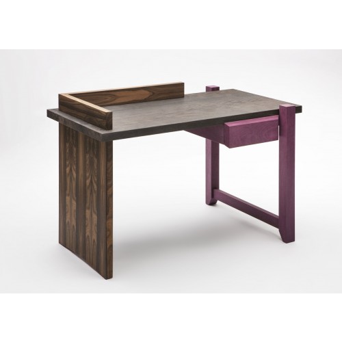 EDITA매터IA Ziricote & 아마란스 Wood Desk by Antonio Arico for 13397