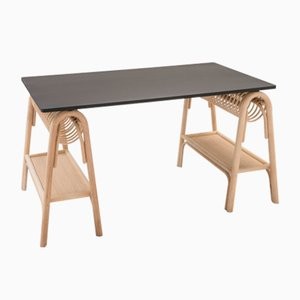 ORCHID EDITION Passe-Passe Desk with 블랙 Top fro. 13345