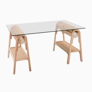 ORCHID EDITION Passe-Passe Desk with 글라스 Top fro. 13344