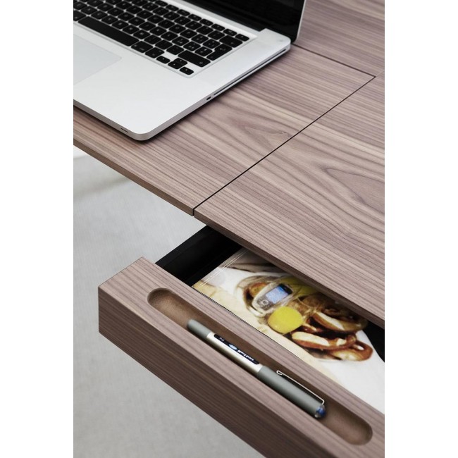 Adentro Cosimo Desk with 월넛 Veneer Top & 다크 브라운 프레임 by M아르코 Zanuso Jr. for 2017 13337