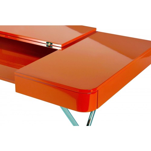 Adentro Cosimo Desk with 오렌지 글로시 래커 Top by M아르코 Zanuso Jr. for 2017 13298