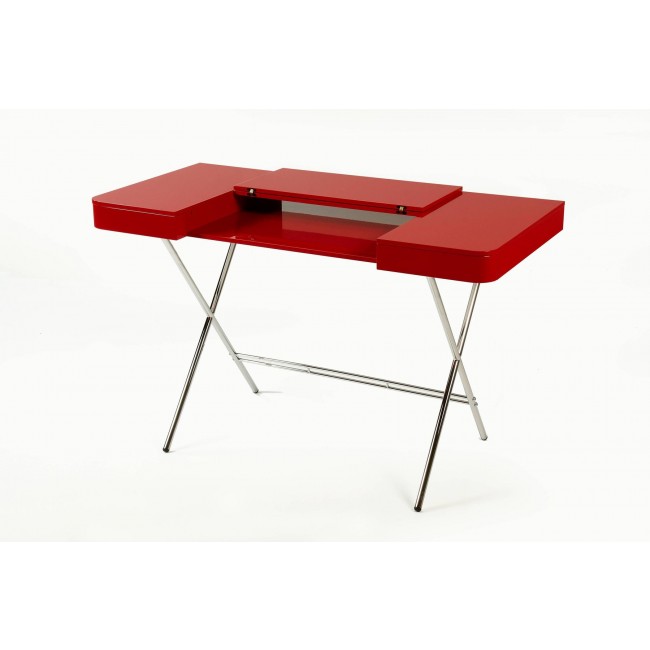 Adentro Cosimo Desk with Red 글로시 래커 Top by M아르코 Zanuso Jr. for 2017 13291