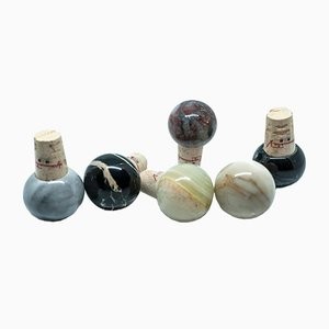 피암METTAV Home 컬렉션 Marble & Cork Bottle Stoppers fro. Set of 6 12766