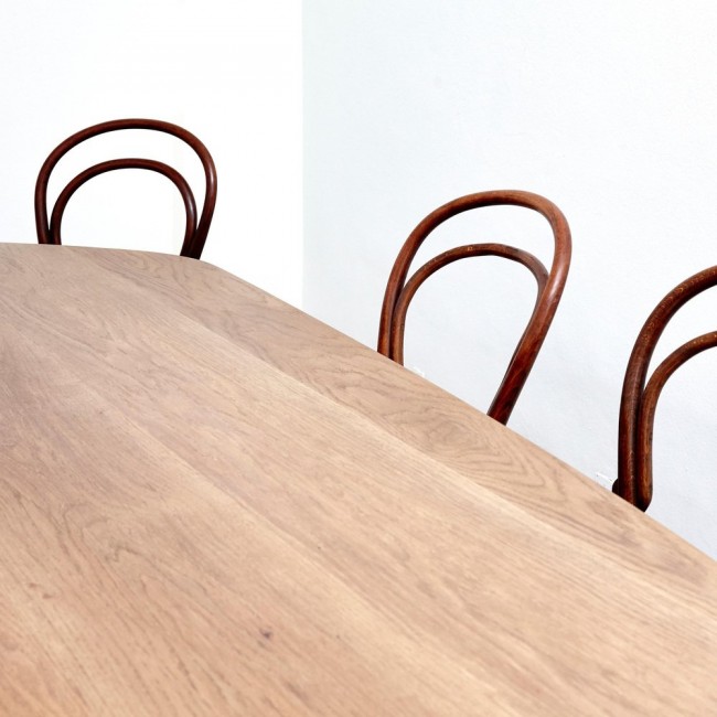 Le Corbusier Oak 프리폼 다이닝 라지 테이블 by Dada Est. 12574