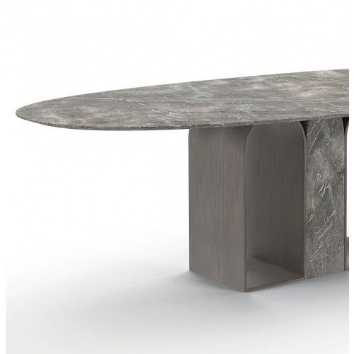 Design M 오발 Marble Planalto 다이닝 테이블 by Giorgio Bonaguro 12238