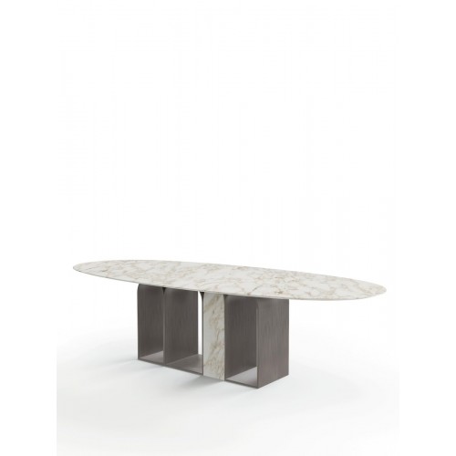 Design M 오발 Marble Planalto 다이닝 테이블 by Giorgio Bonaguro 12238