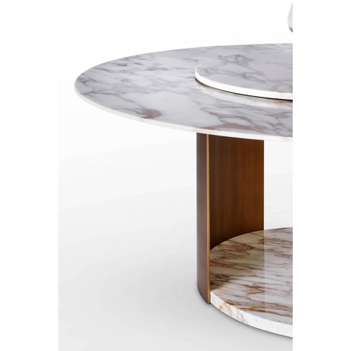 Design M Round Marble Milos 다이닝 테이블 by Giorgio Bonaguro 12237