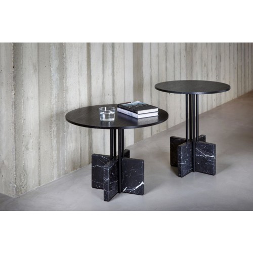 Favius 그라비티 사이드 테이블 in Nero Marquina by Hanne Willmann for 11346