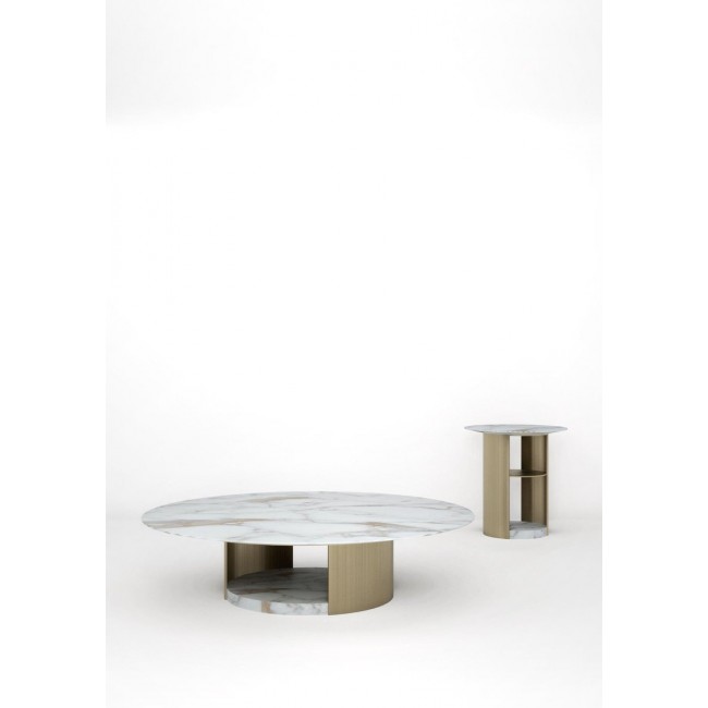 Design M Marble Milos 사이드 테이블 by Giorgio Bonaguro for 10463