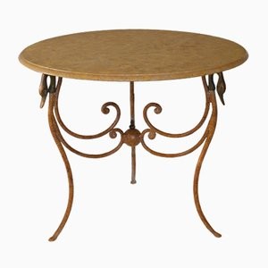 Cupioli Luxury Living Italian Marble & Wrought Iron 사이드 테이블 by 09599
