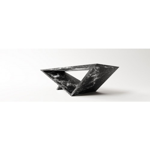 Neal Aronowitz Time/Space Portal 커피 테이블 in 블랙 Soapstone by 09443