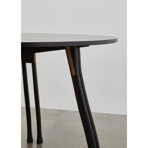 PH Furniture & Pianos Axe 테이블 블랙 오크 Legs Veneer 접시 옐로우 3 ½ - 2 Lamp 08820