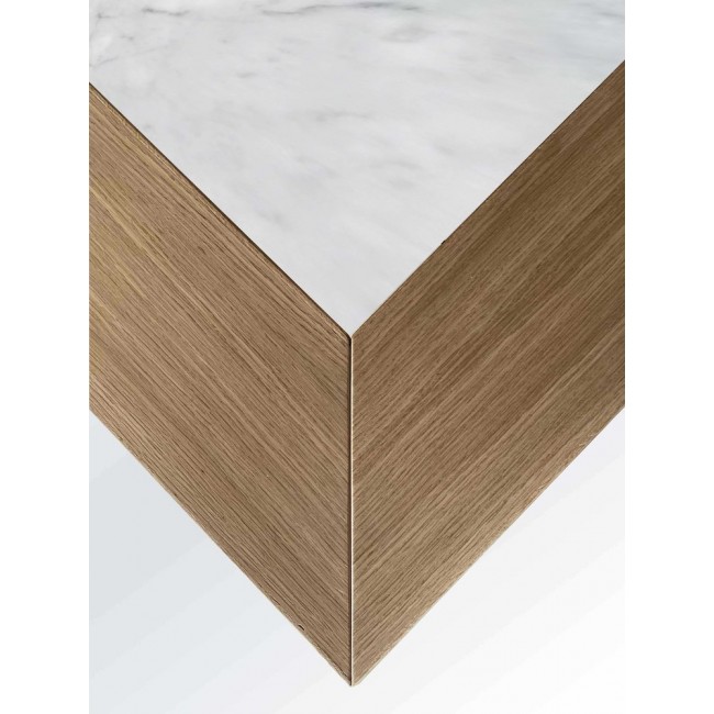 Meccani Design Quadro Bianco Carrara 테이블 by Ferdinando for 08191