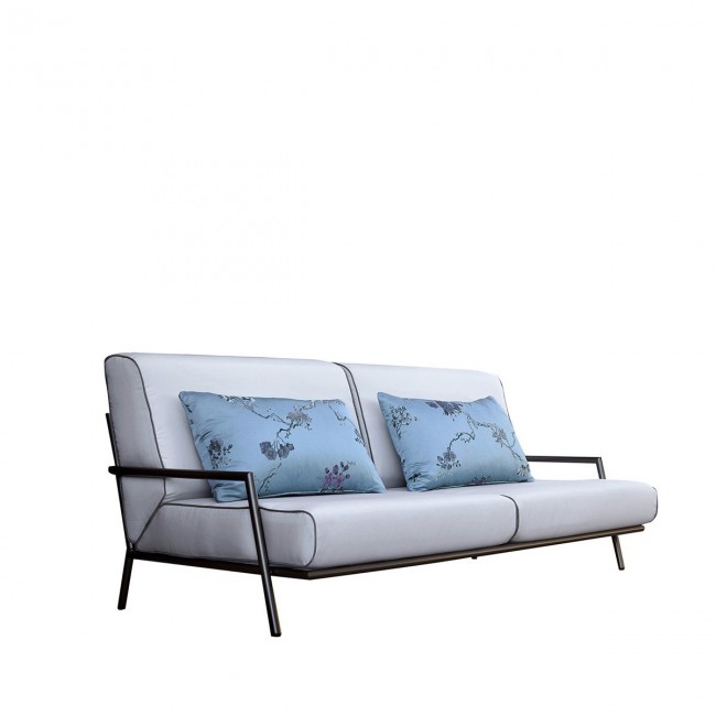 CA Spanish Handicraft Iron 패브릭 & 브론즈 Colored 2-Seat Sofa by Jacobo Ventura for 05593
