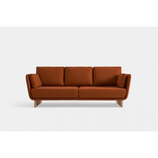 Missana Swan Sofa with Wooden Legs by Pepe Albargues 05425