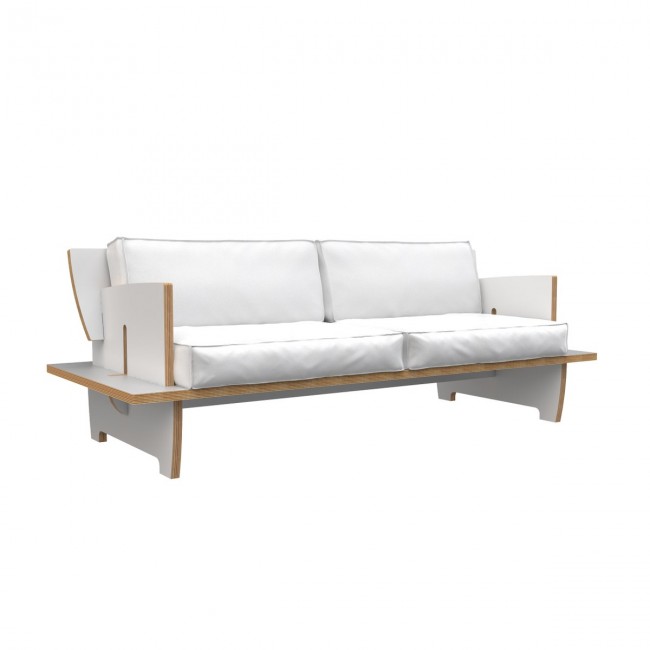 Progetto Legno Lab CINQUE Sofa 화이트 by Gio Aio Design 04977