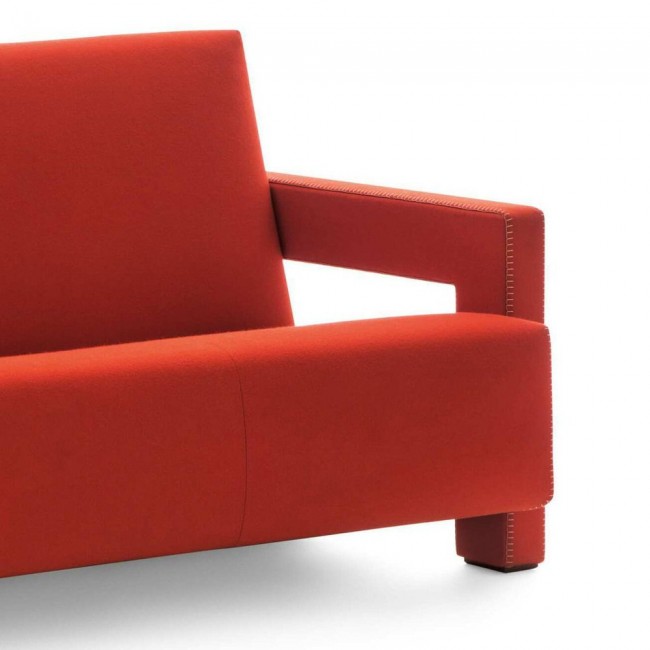 까시나 Red Wide Utrecht Sofa by Gerrit Thomas Rietveld for 04951