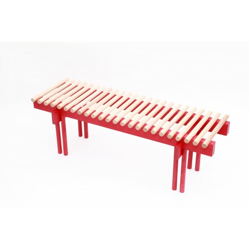 Its Great Design Heights 벤치 in Ash and Red Stain by Alban Le Henry 04615