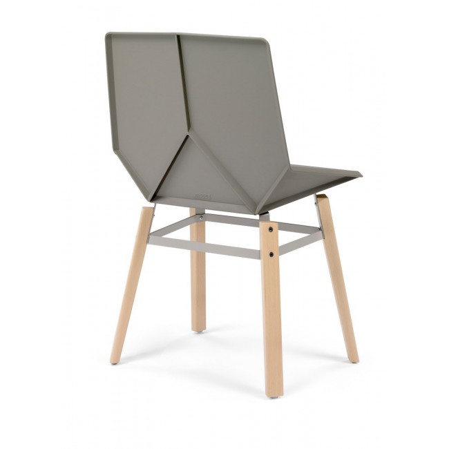 Mobles114 Wood 체어 의자 with Beige Seat by 03950