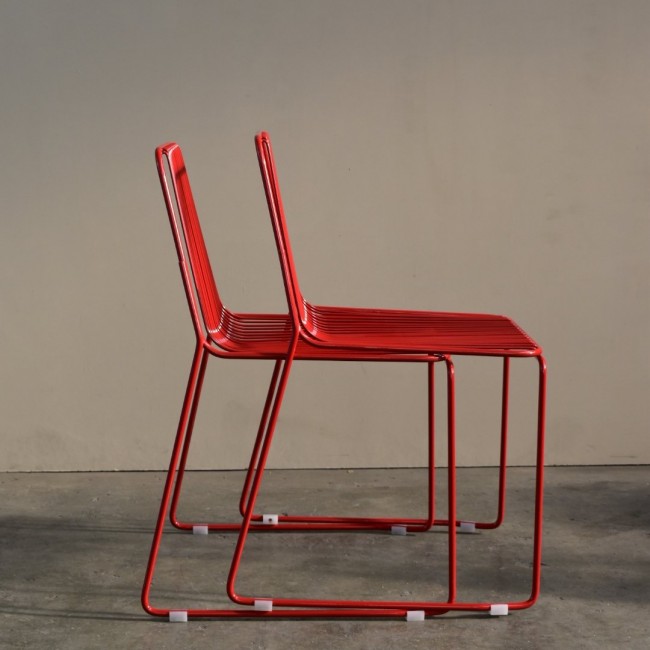 Giancarlo Cutello 스태커블 Baiadera 다이닝 체어 의자 by for equilibri-furniture Set of 2 03357