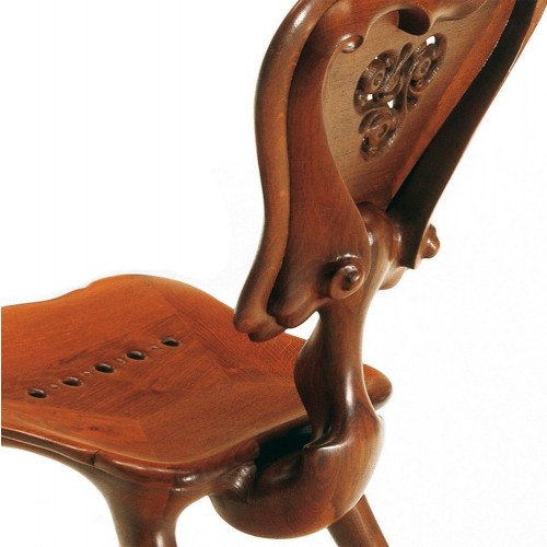 비디 바르셀로나 디자인 Calvet 체어 의자 by Antoni Gaudi 02656