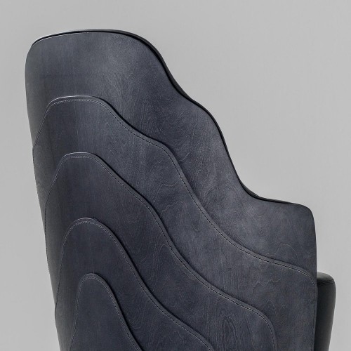 비디 바르셀로나 디자인 코투어 암체어 팔걸이 의자 in 블랙 and Grey by Farg & Blanche for BD 01707