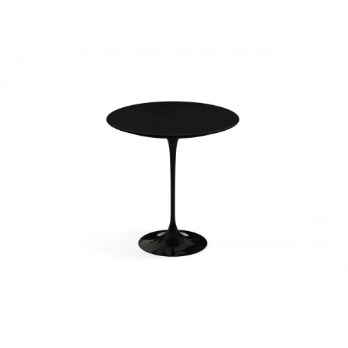 놀 사리넨 튤립 사이드 테이블 - 51cm Round 라미네이트 블랙 베이스 Knoll Studio Saarinen Tulip Side Table Laminate Black Base 03878