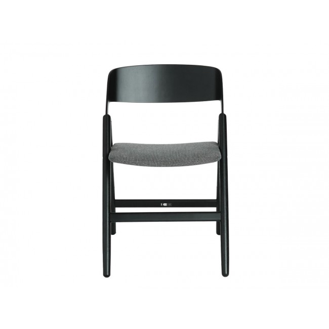 Case Furniture Narin 폴딩 체어 with Seat Pad 블랙 Stained Oak 프레임 Folding Chair Black Frame 03002
