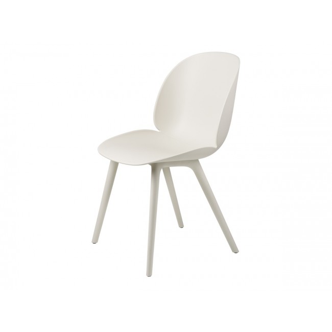 구비 BE이티엘E 다이닝 체어 의자 - 플라스틱 에디션 Alabaster 화이트 Legs Gubi Beetle Dining Chair Plastic Edition White 02963