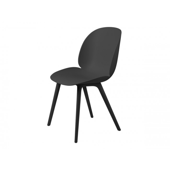 구비 BE이티엘E 다이닝 체어 의자 - 플라스틱 에디션 블랙 Legs Gubi Beetle Dining Chair Plastic Edition Black 02962