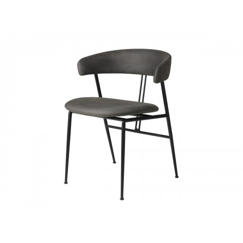 구비 Violin 다이닝 체어 의자 - Fully Upholstered 레더 Gubi Dining Chair Leather 02699