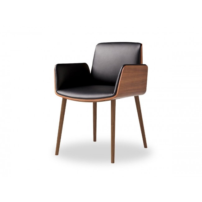 Punt Hug 다이닝 체어 의자 - 레더 Dining Chair Leather 02683