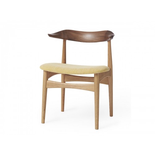 웜 노르딕 Cow Horn 다이닝 체어 의자 Oak & 월넛 프레임 Warm Nordic Dining Chair Walnut Frame 02659