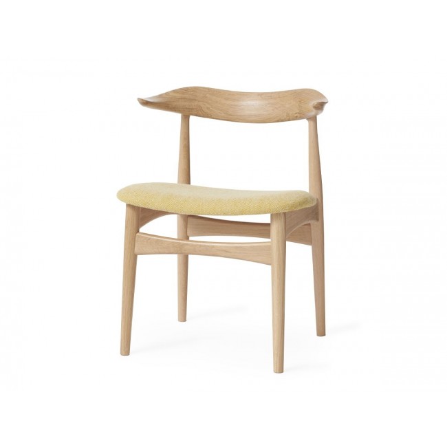 웜 노르딕 Cow Horn 다이닝 체어 의자 Oak 프레임 Warm Nordic Dining Chair Frame 02658