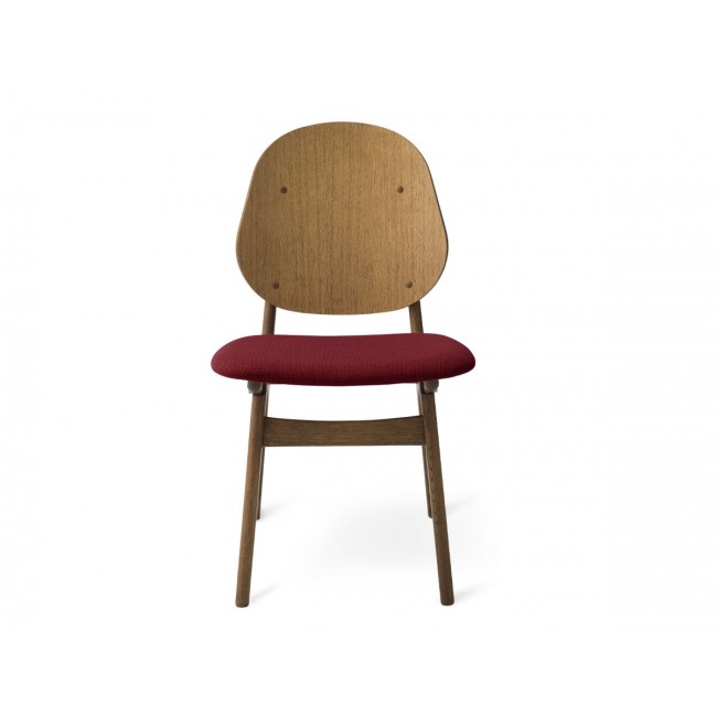 웜 노르딕 Noble 다이닝 체어 의자 - Seat Upholstered 화이트 오일 오크 프레임 Warm Nordic Dining Chair White Oiled Oak Frame 02655