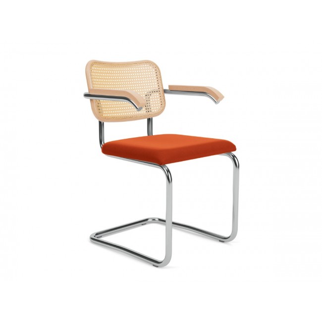 놀 세스카 체어 의자 with 암스 - Upholstered Seat Knoll Studio Cesca Chair Arms 02489