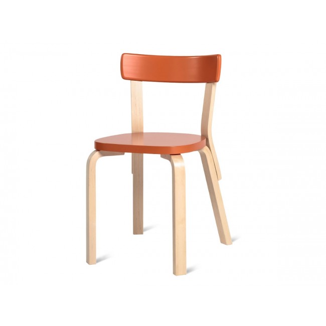 아르텍 69 다이닝 체어 의자 네츄럴 Birch - Fully 래커 Artek Dining Chair Natural Lacquered 02488