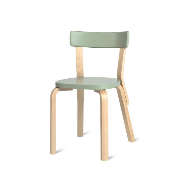 아르텍 69 다이닝 체어 의자 네츄럴 Birch - Fully 래커 Artek Dining Chair Natural Lacquered 02488