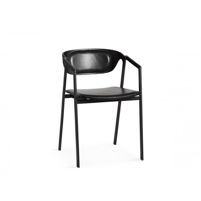 우드 S.A.C. 다이닝 체어 의자 - 레더 Woud Dining Chair Leather 02484