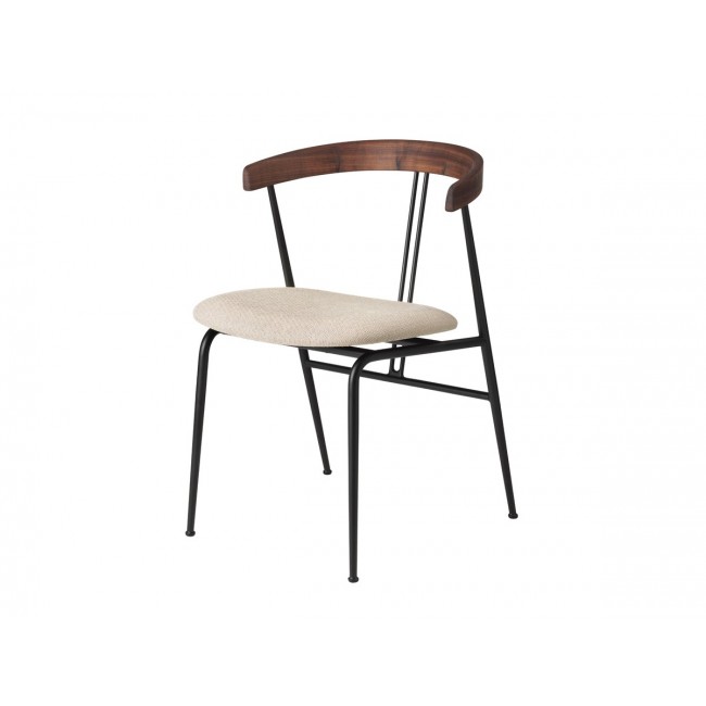 구비 Violin 다이닝 체어 의자 - Seat Upholstered Oak Gubi Dining Chair 02397