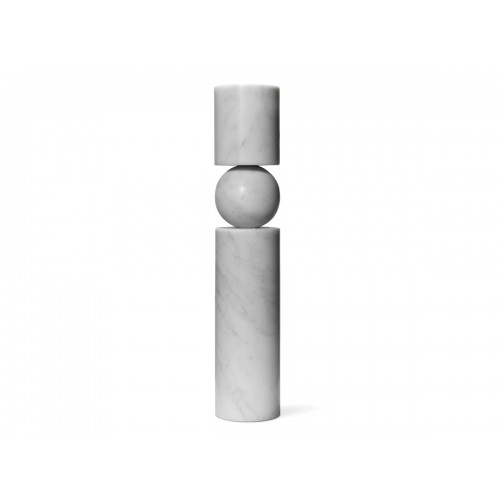 리 브룸 Fulcrum 촛대 - 화이트 마블 Height: 31cm Lee Broom Candlestick White Marble 04633