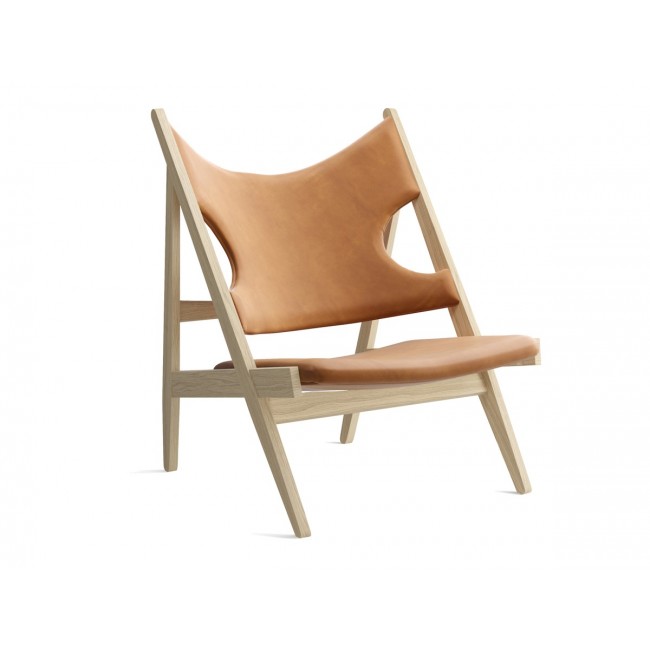 메누 Knitting 체어 의자 - 레더 네추럴오크 프레임 Menu Chair Leather Natural Oak Frame 00946